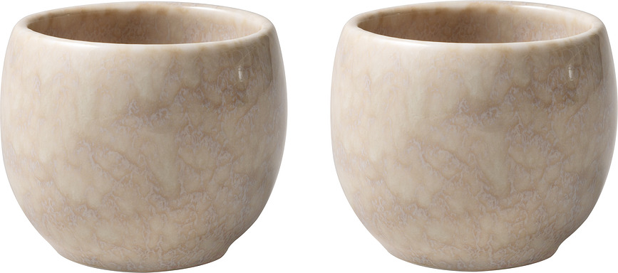 Hueveras Perlemor Sand Home, color arena, 2 unidades