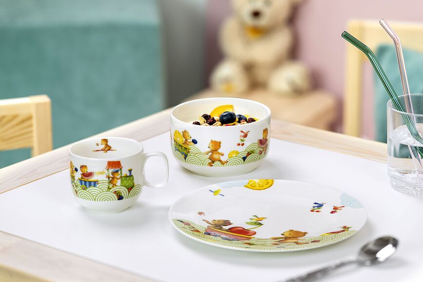 Hungry as a Bear Set de Repas Enfant, 3 pièces