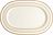 Ivoire Plat de Service ovale, 35 cm