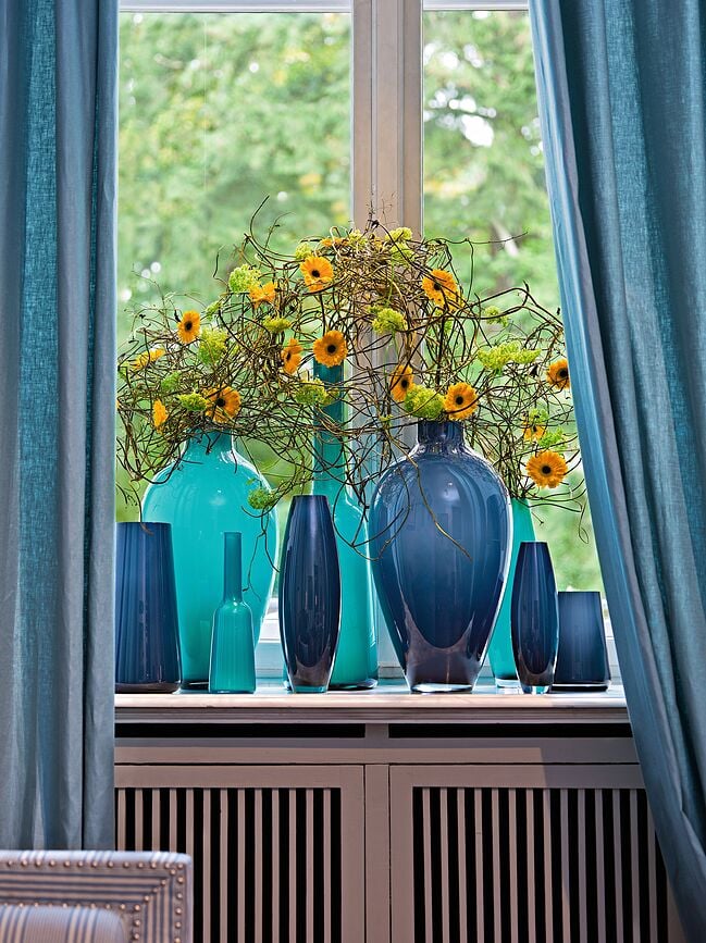 Jarrón Numa, 34 cm, blanco