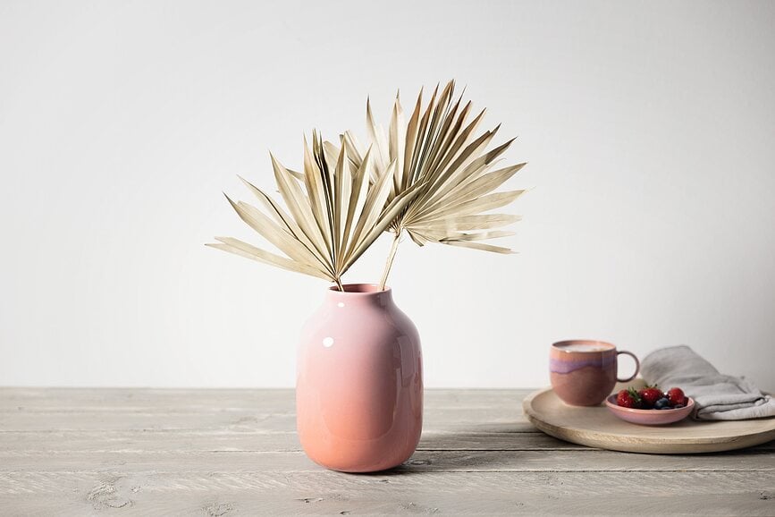 Jarrón Perlemor Coral Home Nek, 15,5 cm, coral