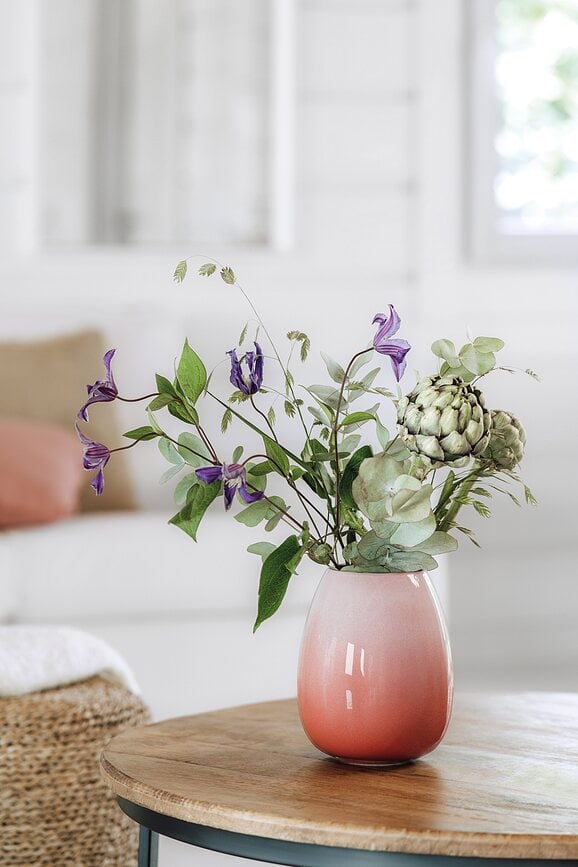 Jarrón Perlemor Coral Home Drop, 13 cm