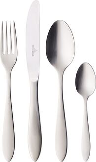 Juego de Cubiertos Arthur, acabado cepillado, Set de 24 piezas