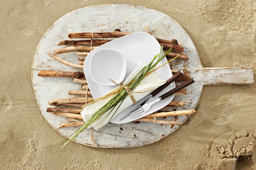 Juego de cubiertos Play, marrón chocolate, Set de 24 piezas