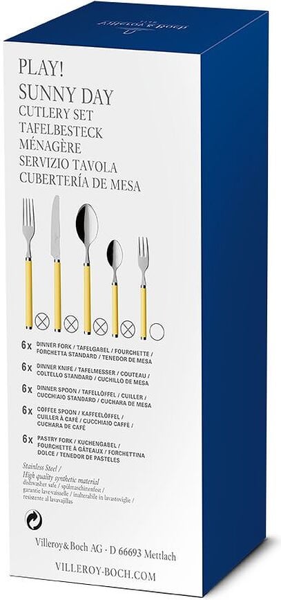 Juego de Cubiertos Play Sunny Day, Set de 24 piezas