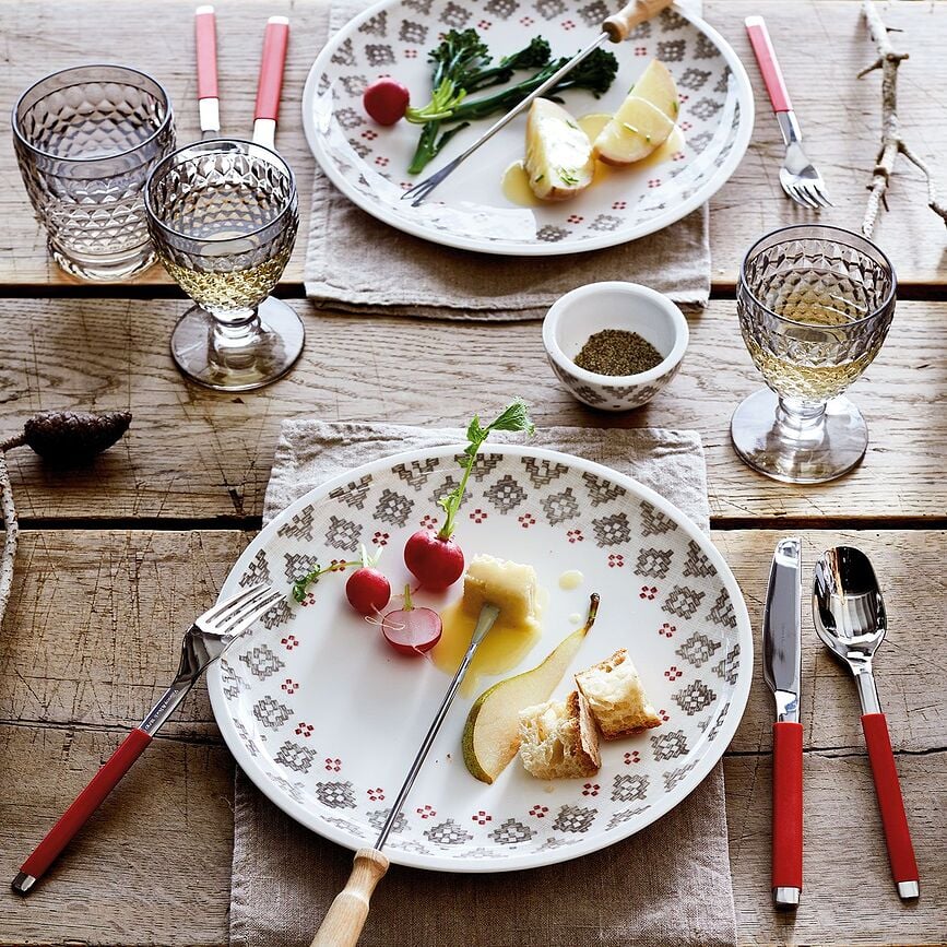 Juego de Cubiertos S+ Cranberry, Set de 30 piezas