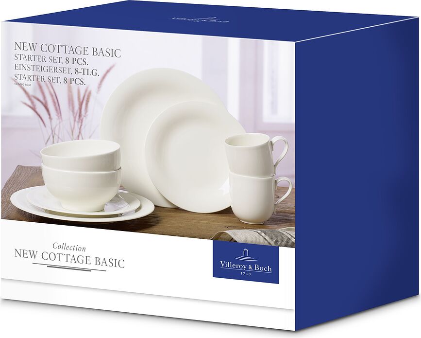 Juego de Desayuno New Cottage Basic, Set de 8 piezas