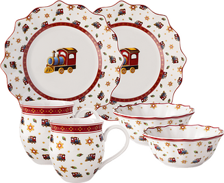 Juego de Vajilla Toys Delight, para 2 personas, Set de 6 piezas