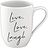 Krūze Statement Live Love Laugh 340 ml