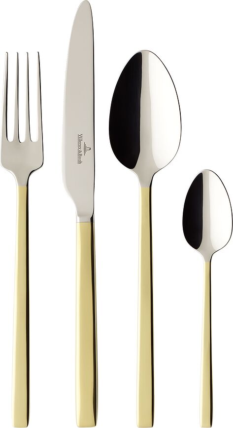 La Classica Partially Gold Plated Besteck-Set 24 El.