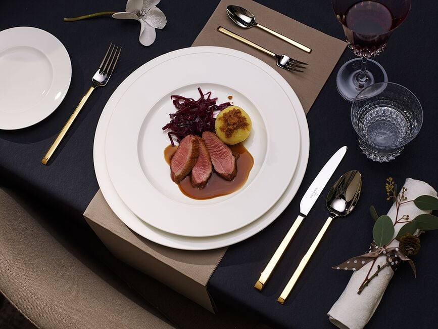 La Classica Pribor Za Jelo djelomično pozlaćeni Set od 30 dijelova