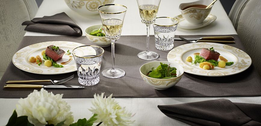 La Classica Pribor za Jelo djelomično pozlaćeni Set od 70 dijelova