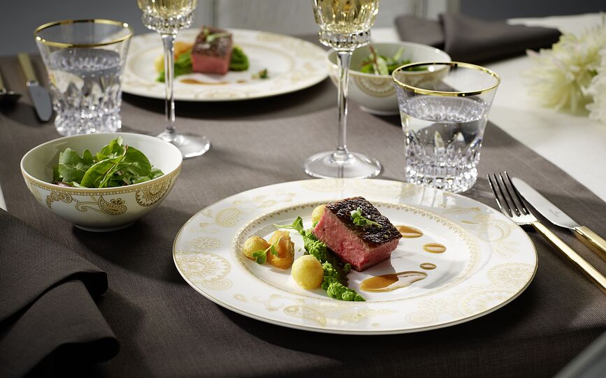 La Classica Set jedilnega pribora, delno pozlačen, 24 kosov