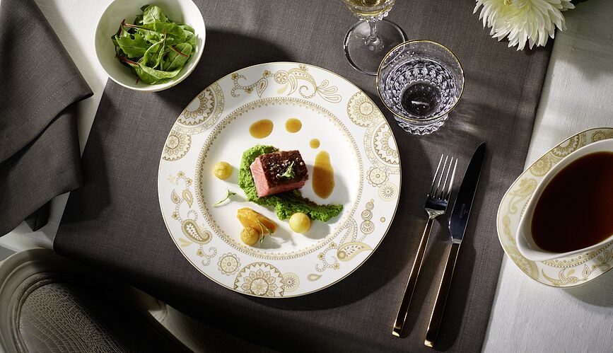 La Classica Set jedilnega pribora, delno pozlačen, 24 kosov