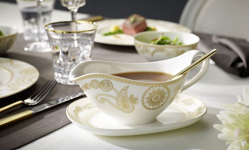 La Classica Set jedilnega pribora, delno pozlačen, 70-delni