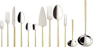 La Classica Σετ Μαχαιροπίρουνα, με μερική επίχρυση, 70 τεμαχίων