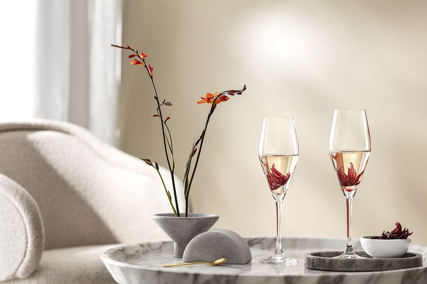 La Divina Flûtes à Champagne 260 ml, Lot de 4