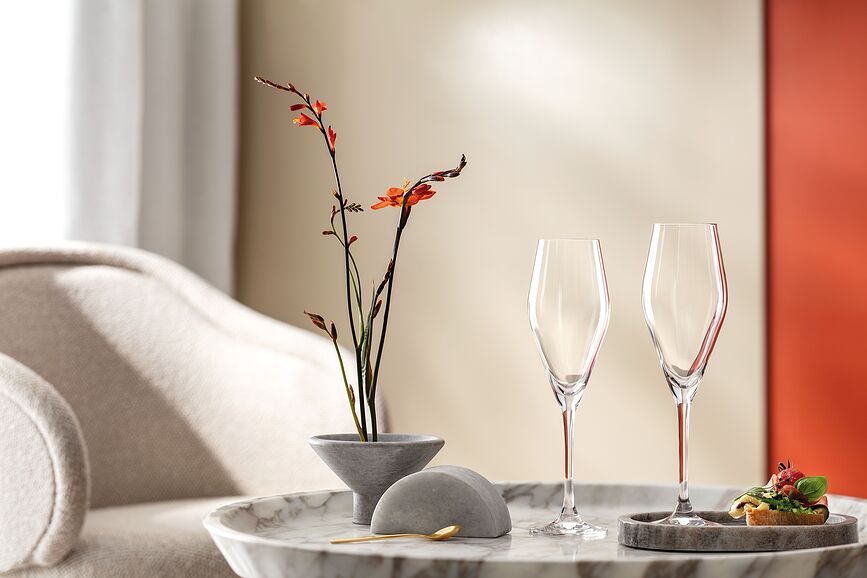 La Divina Kozarci za šampanjec, 260 ml, 4 kosi