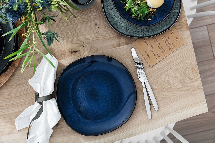 Lave Assiette Plate 28 cm, bleue