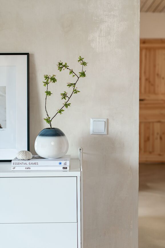 Lave Home Drop Vase 12,8 cm, blanc-bleu