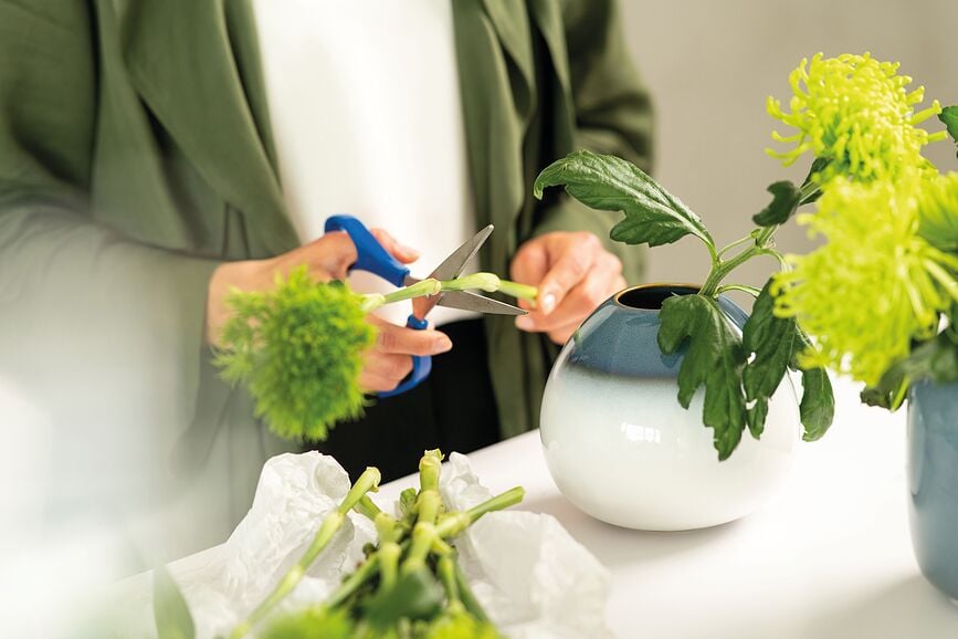 Lave Home Drop Vase 12,8 cm, blanc-bleu