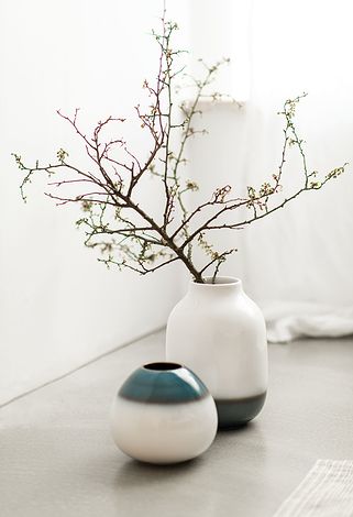 Lave Home Drop Vase 12,8 cm white and blue