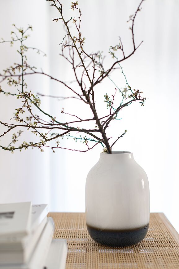 Lave Home Nek Vaza, 21,9 cm, belo-modra