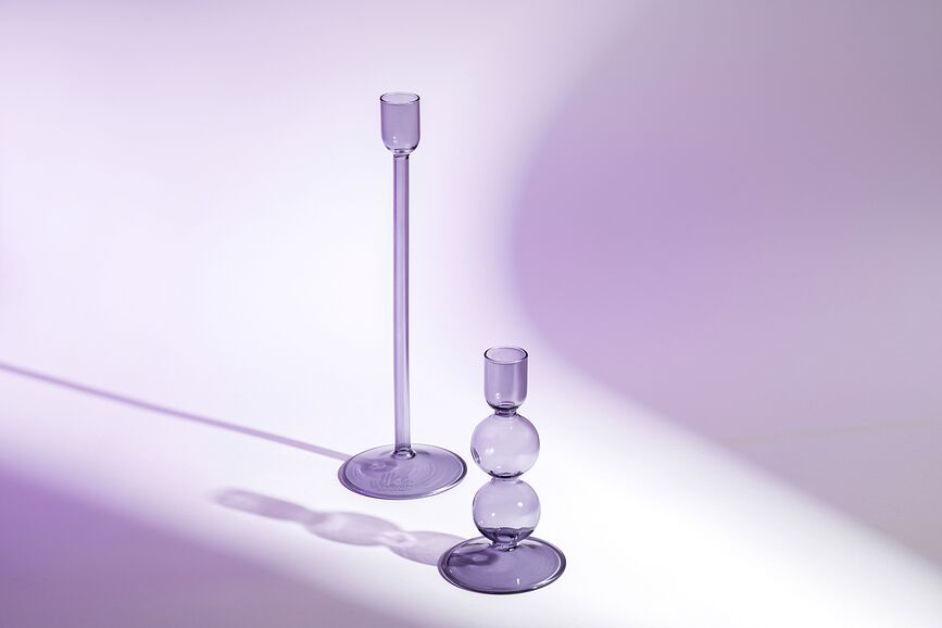 Like Home Ice Bougeoir pour bougie classique, 13,5 cm