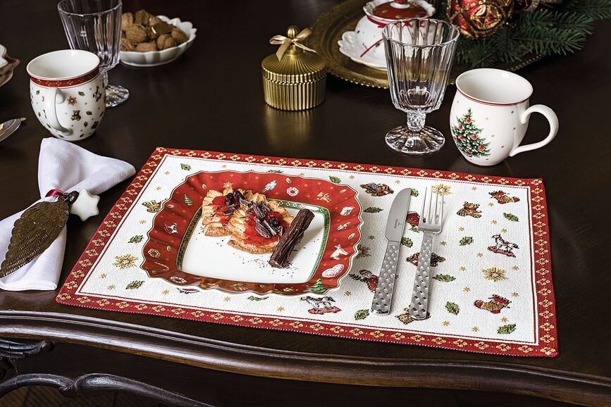 Mantel Individual Toy's Delight, 32 x 48 cm, con motivo de árbol de Navidad