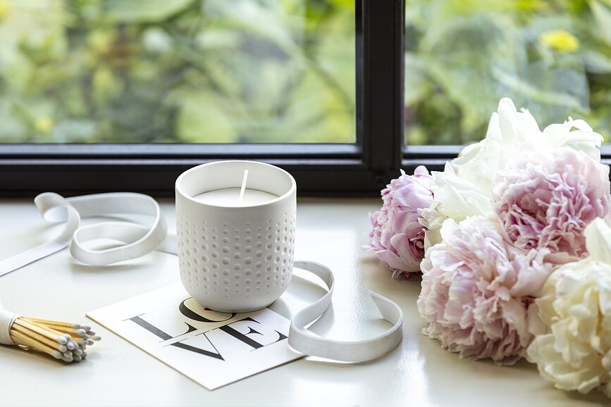 Manufacture Collier Blanc Perle Sparkle Αρωματικό Κερί