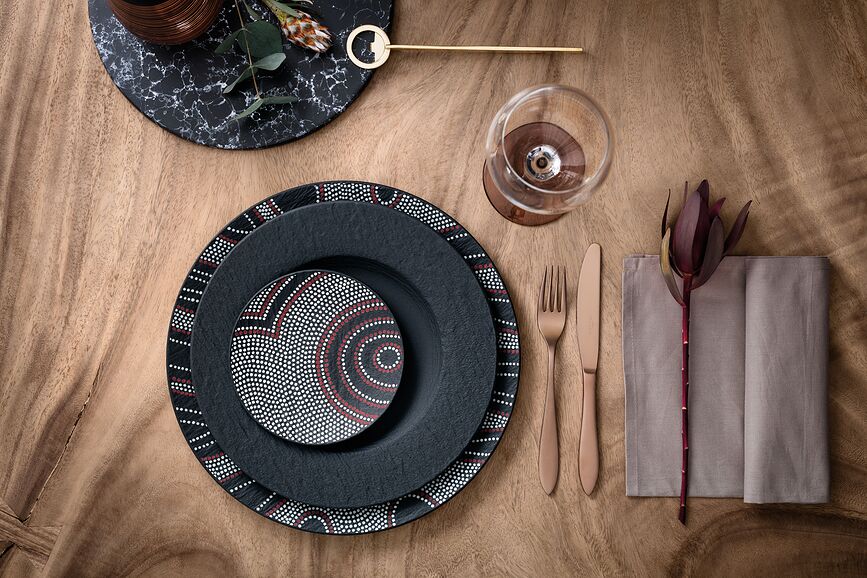 Manufacture Rock Assiette plate avec évidement, 27 cm