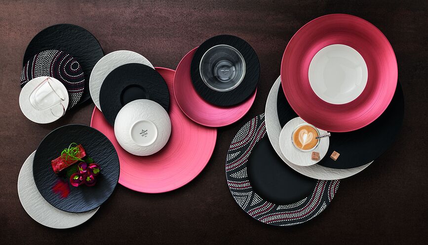 Manufacture Rock Blanc Assiette Plate, 25 cm