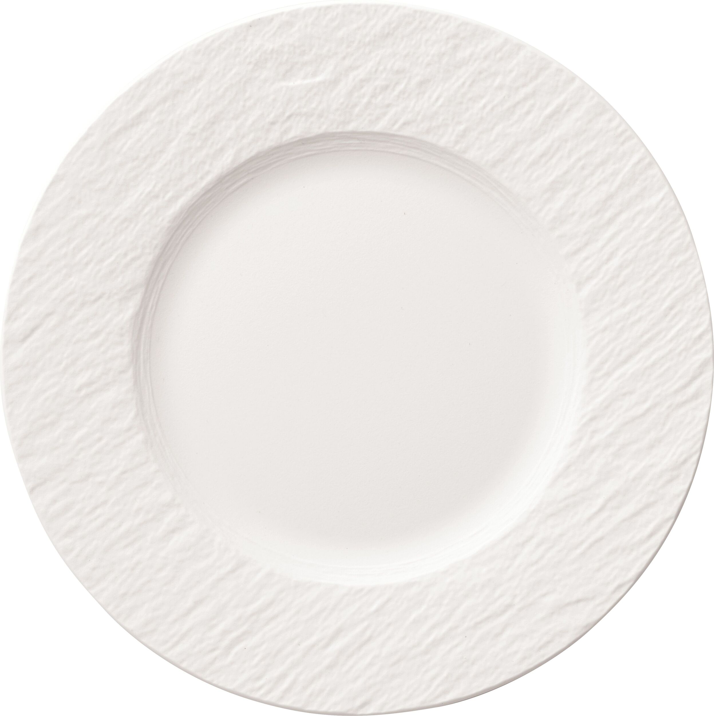 Manufacture Rock Blanc Frühstücksteller 22 cm mit Rille