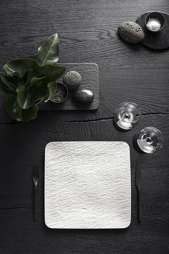 Manufacture Rock Blanc Pladanj za posluživanje kvadratni 32 cm