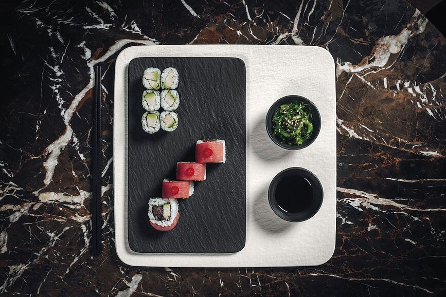 Manufacture Rock Blanc Pladanj za posluživanje kvadratni 32 cm