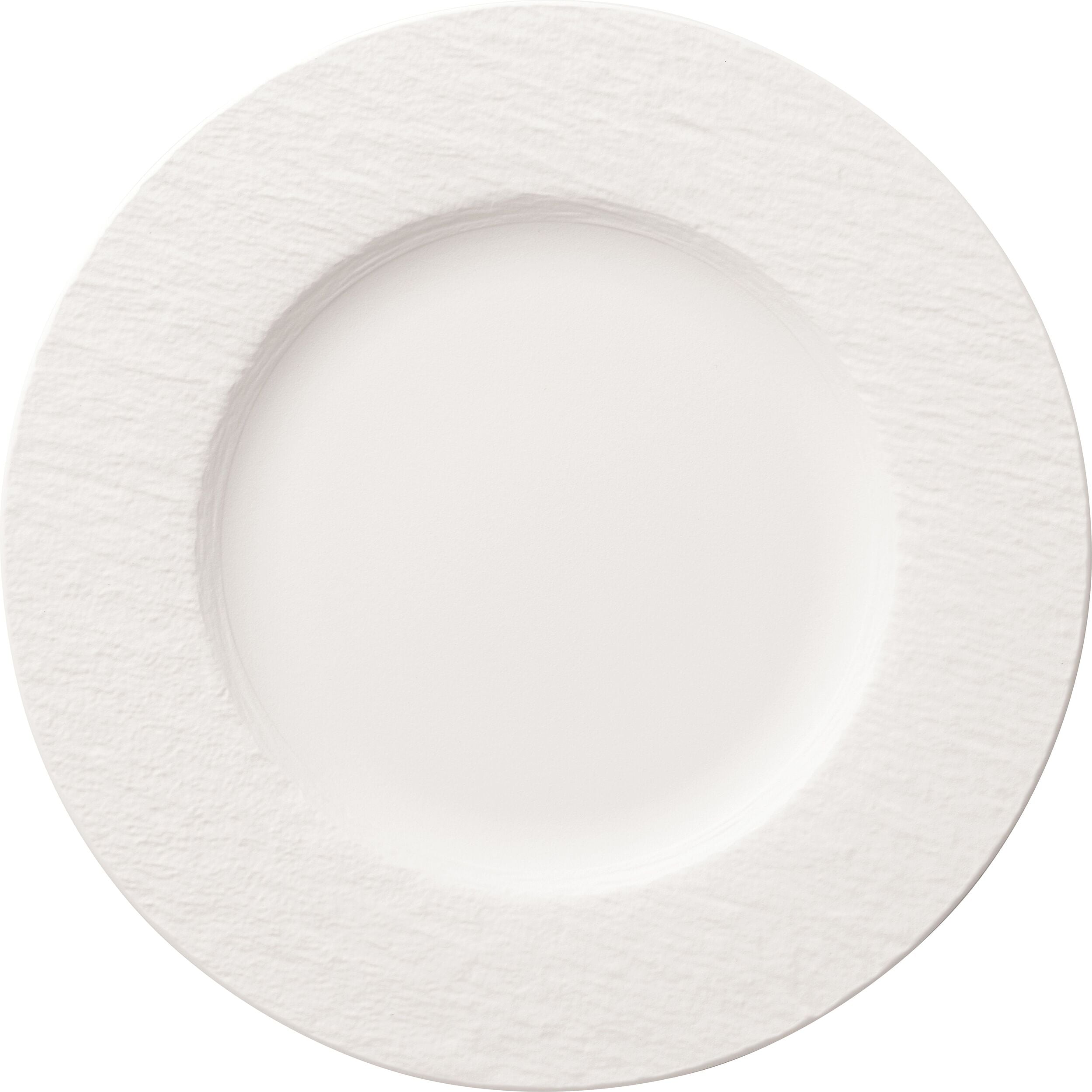 Manufacture Rock Blanc Teller für Mittagsgerichte 27 cm mit Rille