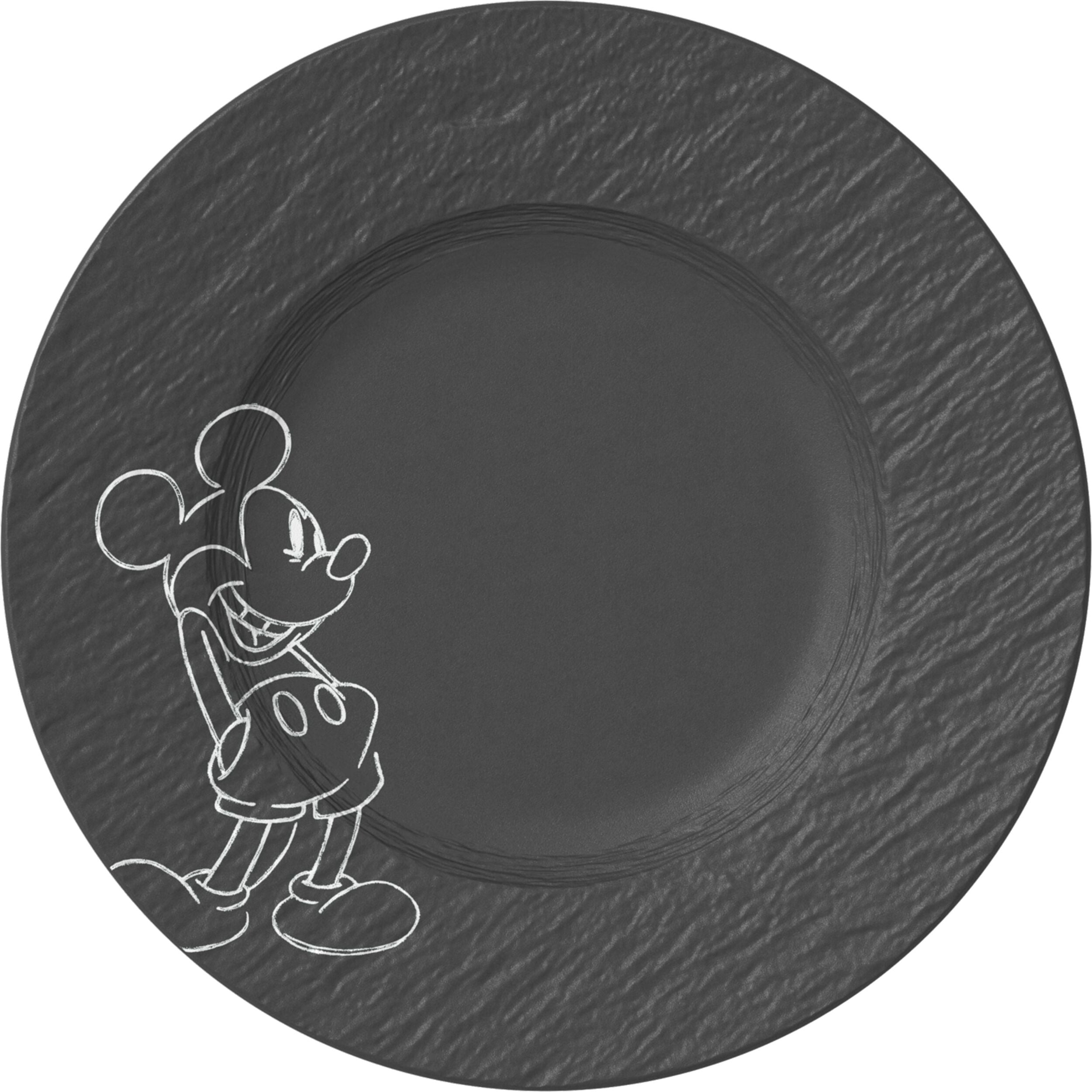 Manufacture Rock Mickey Mouse Frühstücksteller 21,7 cm, schwarz