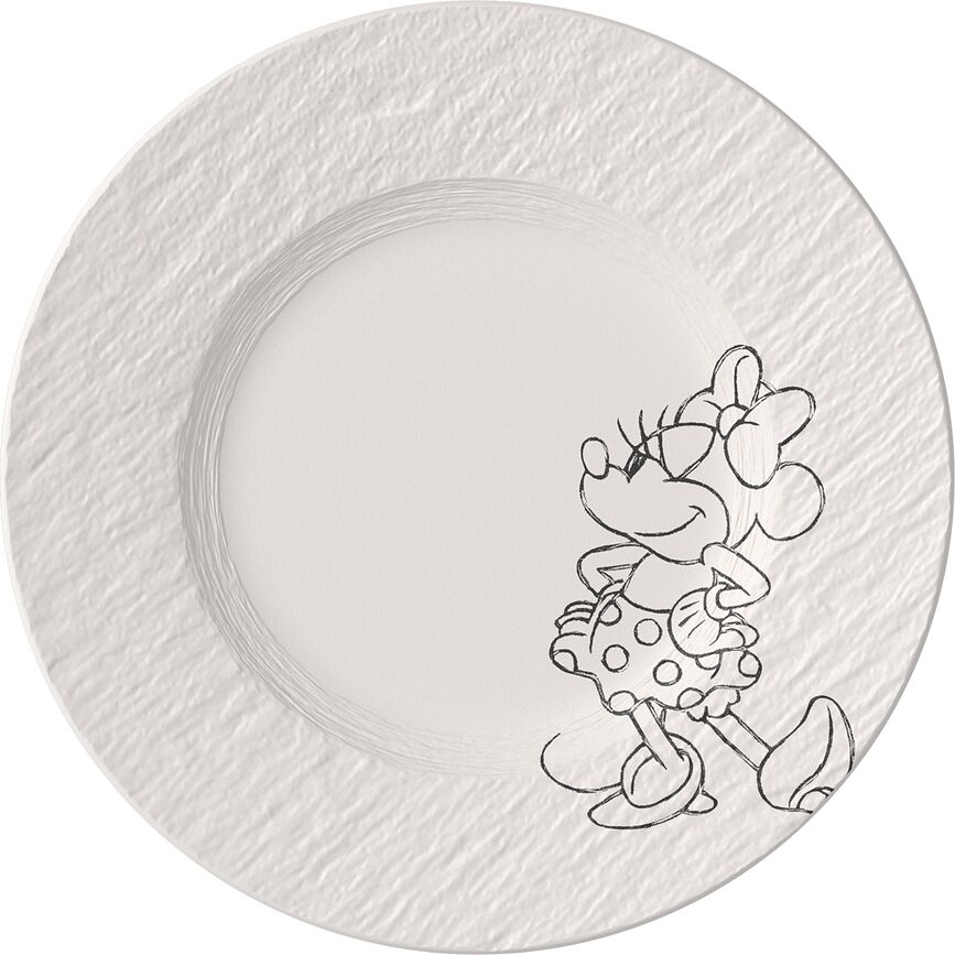 Manufacture Rock Mickey Mouse morgenmadstallerken 21,7 cm, hvid