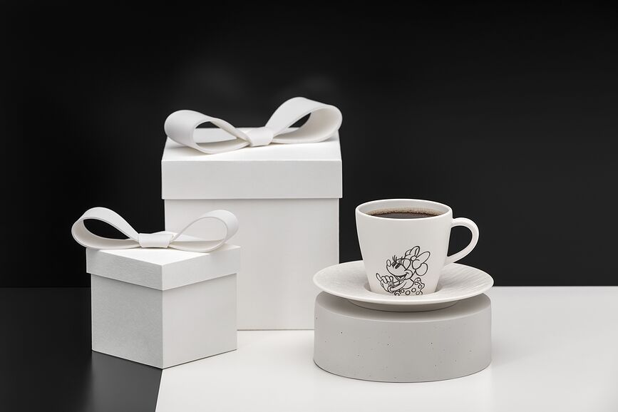 Manufacture Rock Mickey Mouse underkop til espressokop, hvid