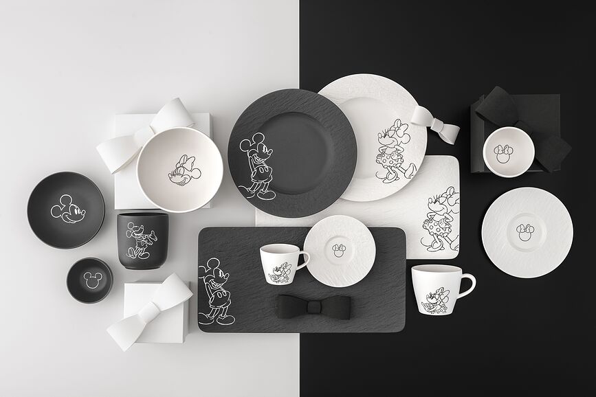 Manufacture Rock Mickey Mouse underkop til kaffekop, hvid