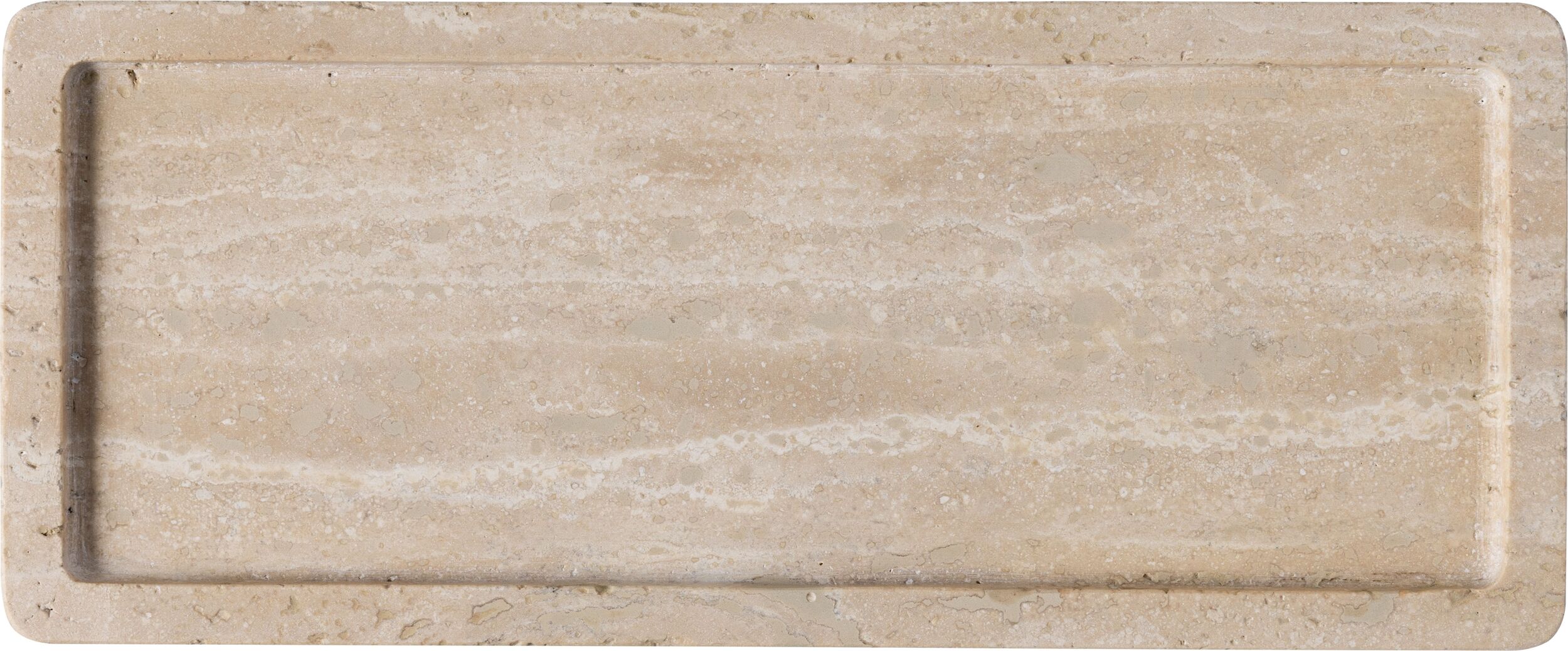 Manufacture Travertine Servierteller 10,5 x 25,5 cm