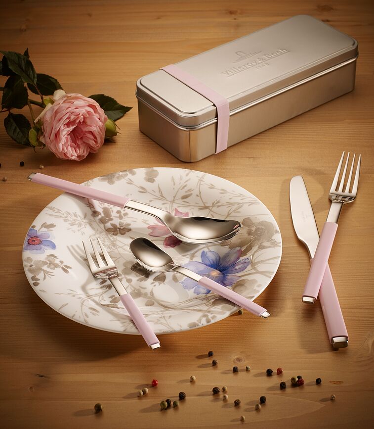 Mariefleur Gris Basic Assiette à Dessert à bordure décorée, 21 cm