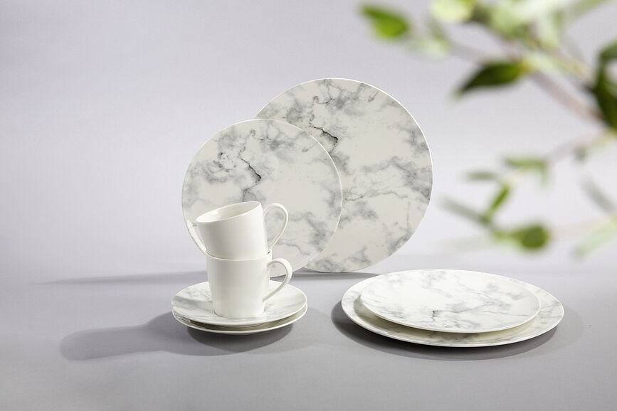 Marmory Servis za Jelo bijeli 8-dijelni set