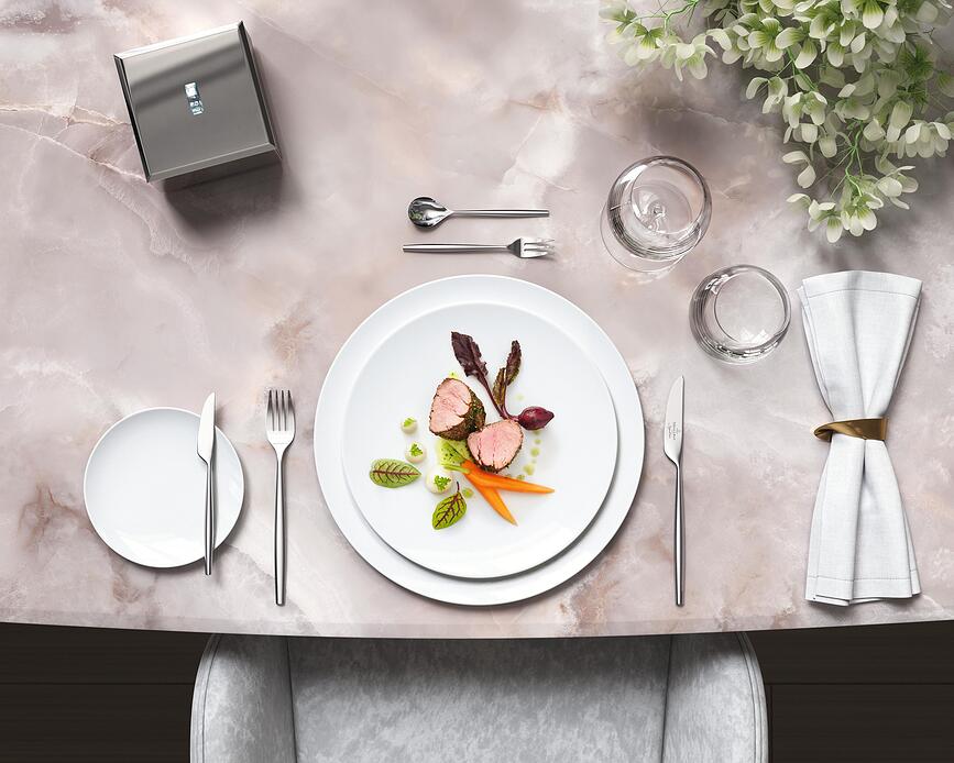 MetroChic Blanc Assiette plate, 27 cm