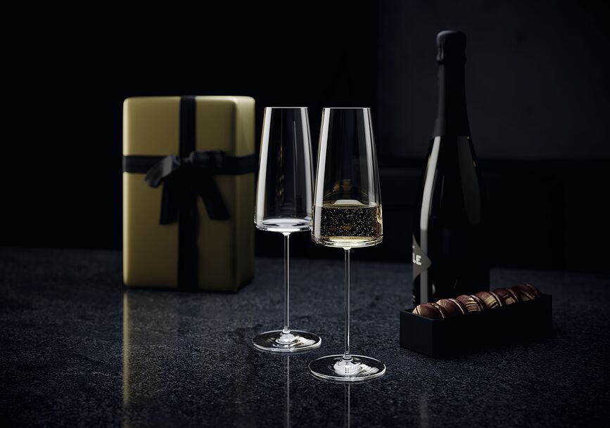 MetroChic Flûtes à Champagne, Lot de 2