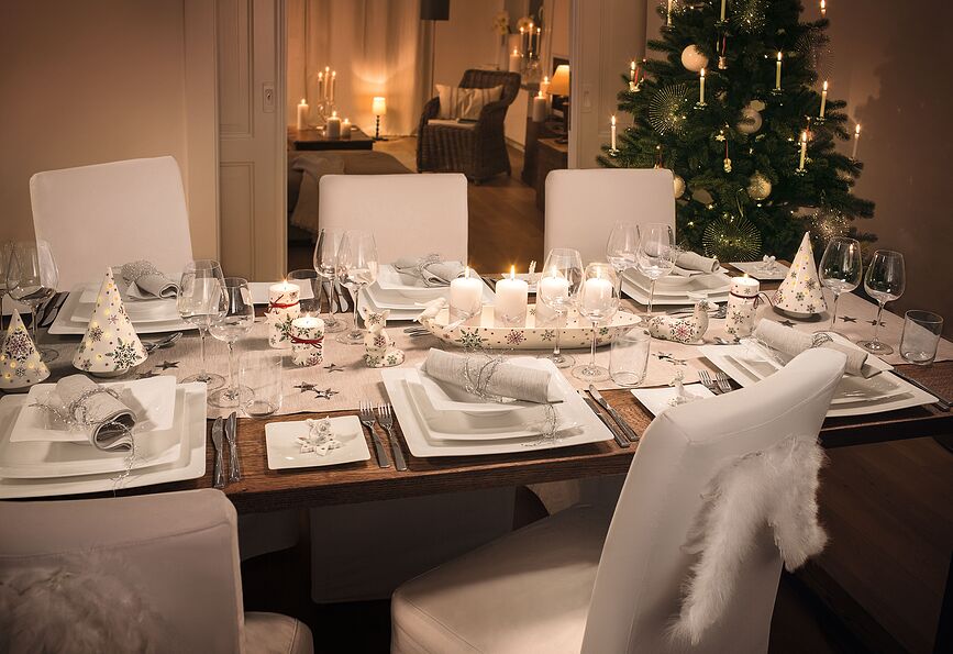 Modern Grace Plat de Service carré, 31 cm