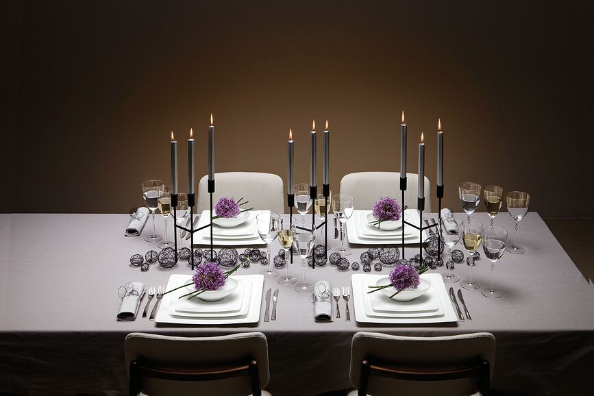 Modern Grace Plat de Service carré, 31 cm