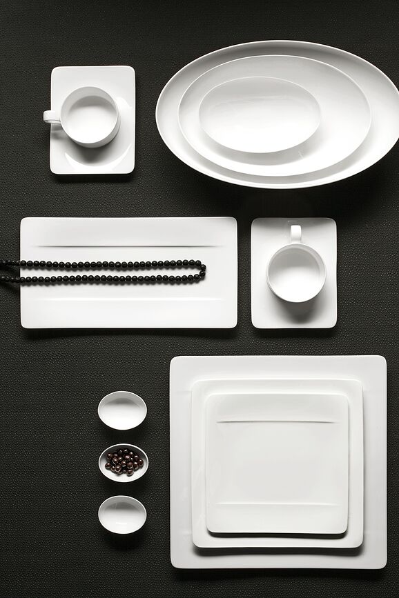 Modern Grace Plat de Service carré, 31 cm