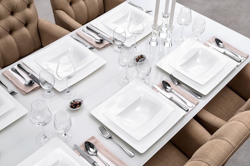 Modern Grace Plat de Service carré, 31 cm
