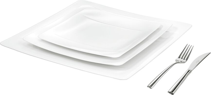 Modern Grace Plat de Service carré, 31 cm